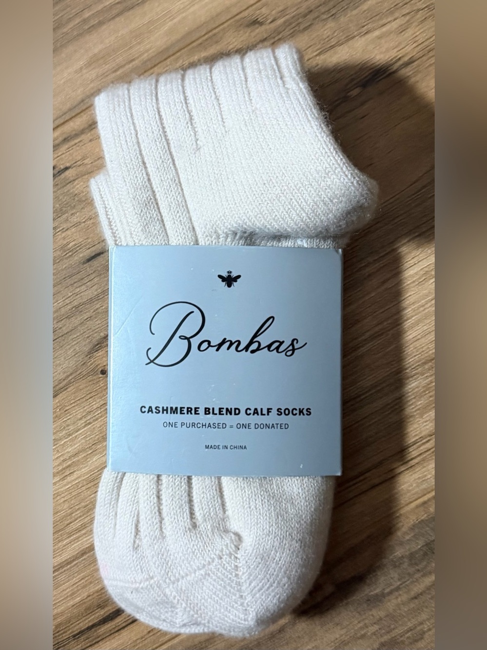 Bombas cashmere calf socks S NWT